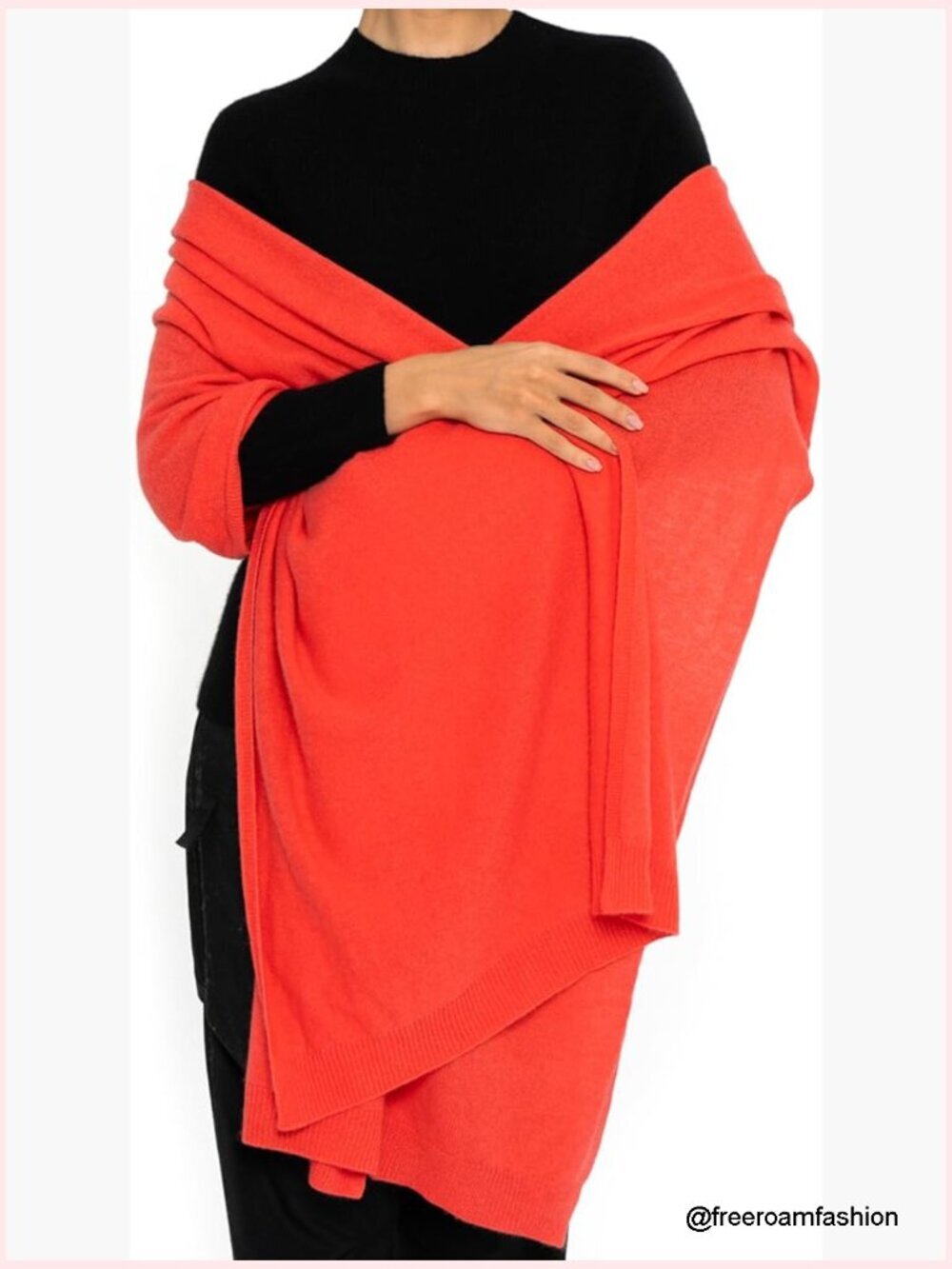 Oversized Cashmere Blend Wool Shawl Wrap - Ultra Soft Pashmina Scarf with Gift